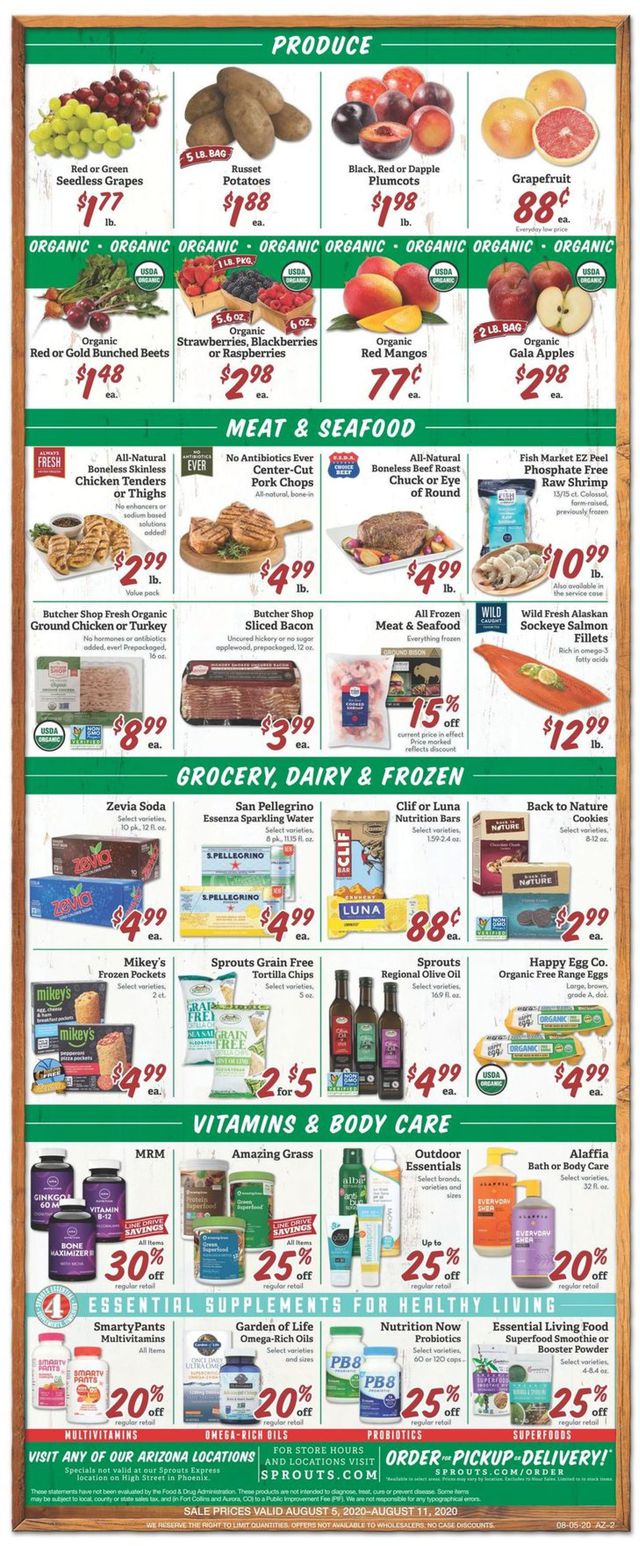 Sprouts Ad from 08/05/2020