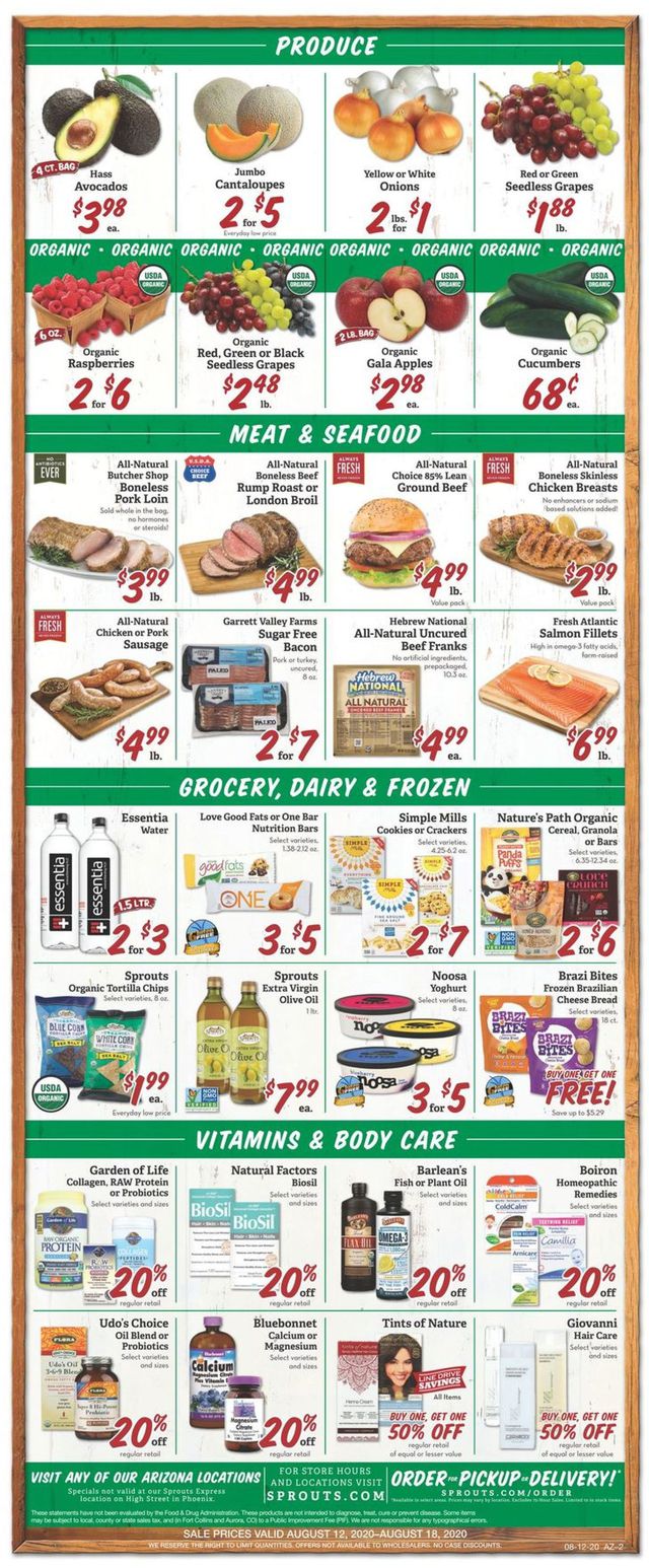 Sprouts Ad from 08/12/2020