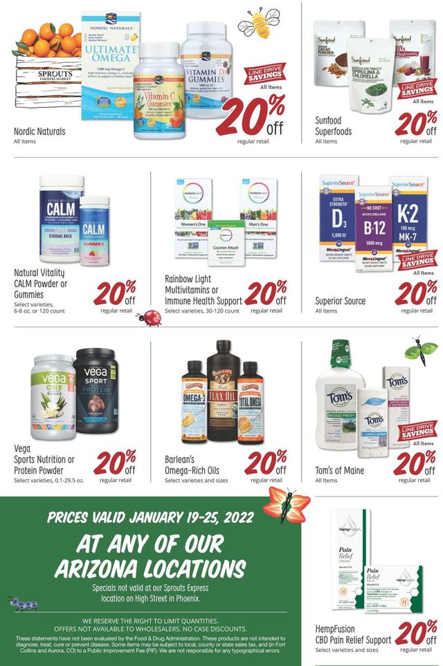 Sprouts Ad from 01/19/2022