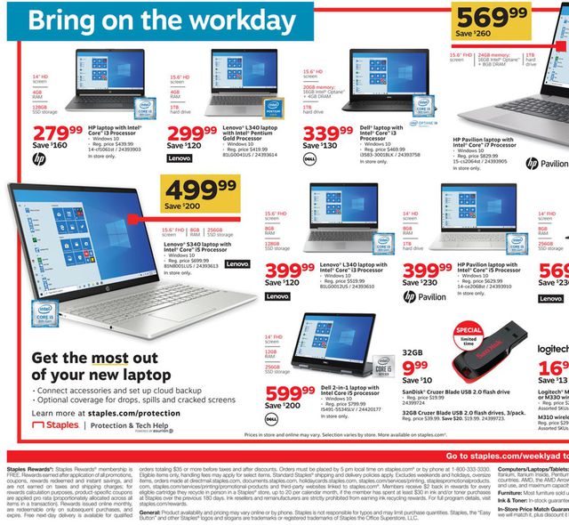 Staples Ad from 02/02/2020