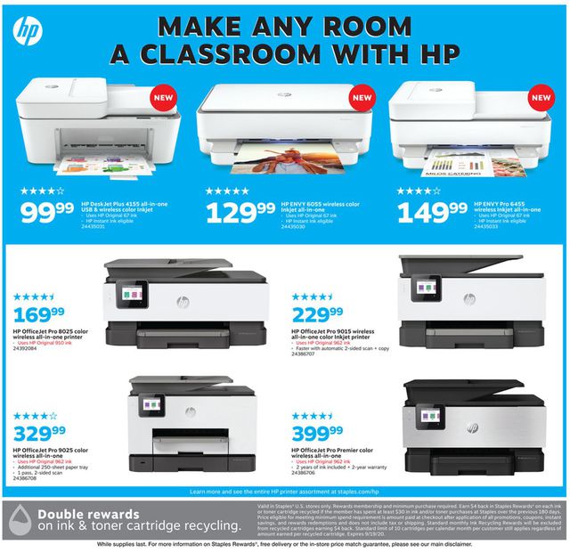 Staples Ad from 08/30/2020