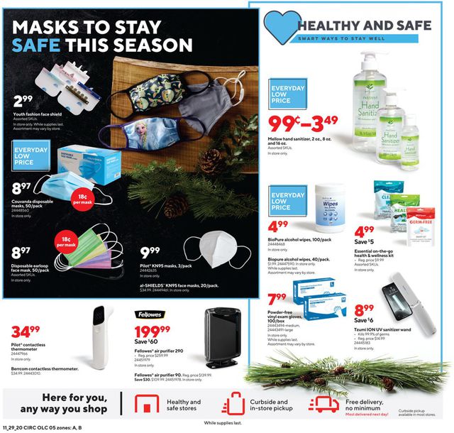 Staples Ad from 11/29/2020