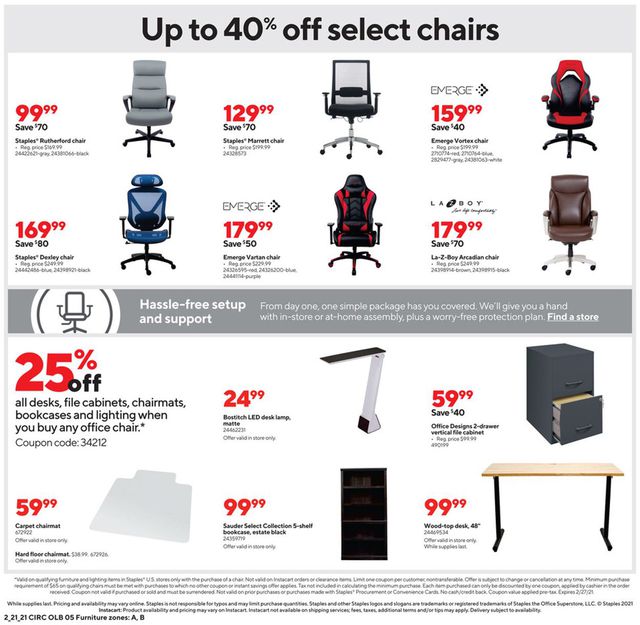Staples Ad from 02/21/2021