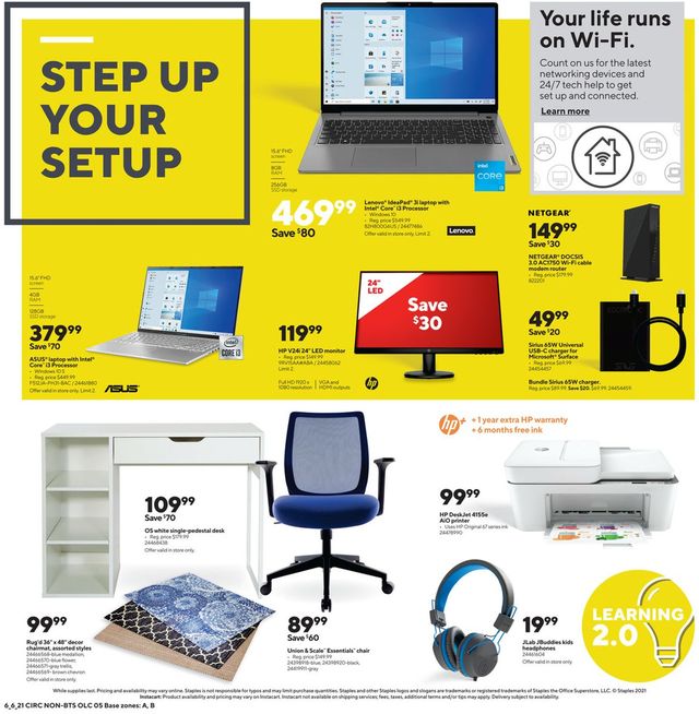 Staples Ad from 06/06/2021