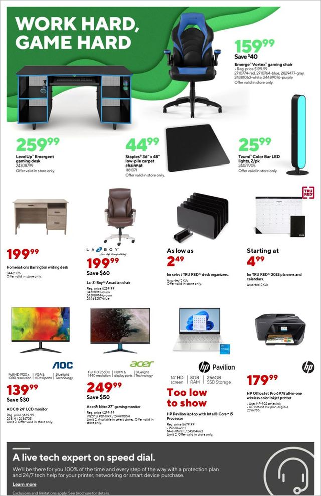 Staples Ad from 01/23/2022