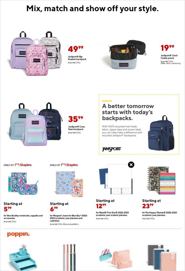 Staples Ad from 07/17/2022
