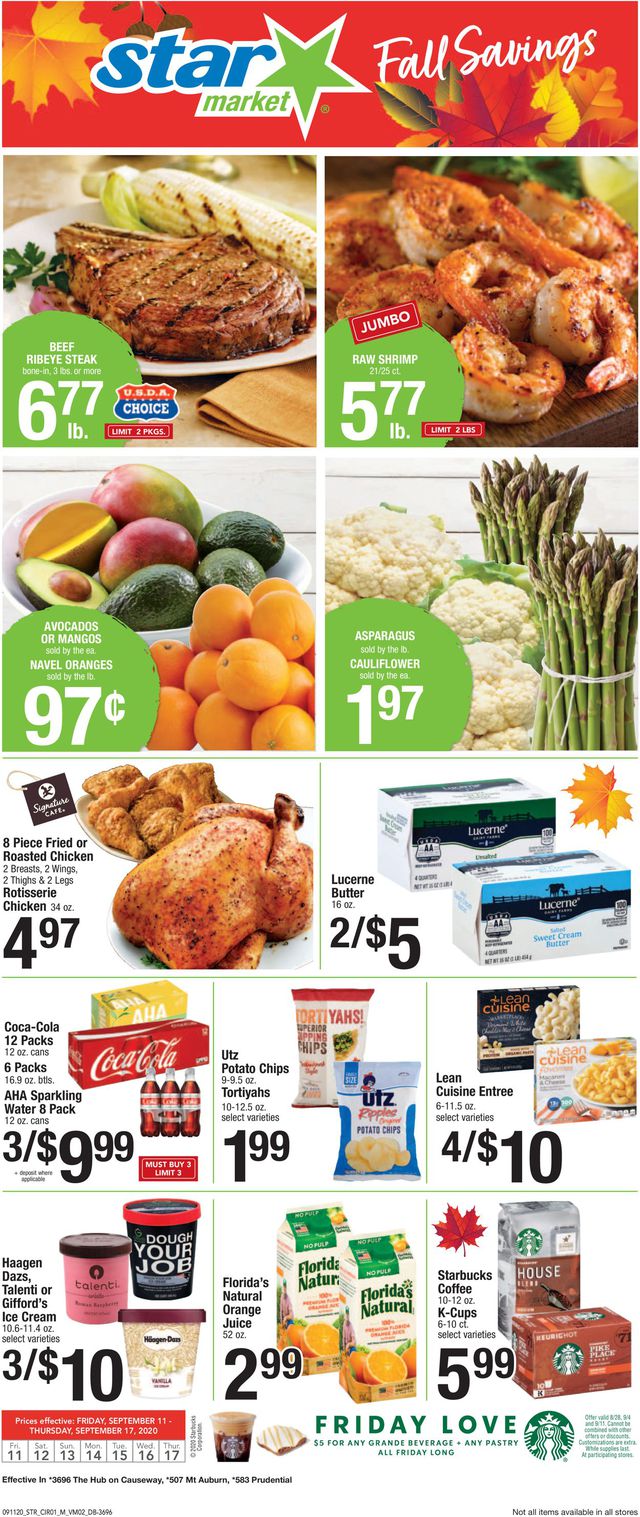 Star Market Ad from 09/11/2020