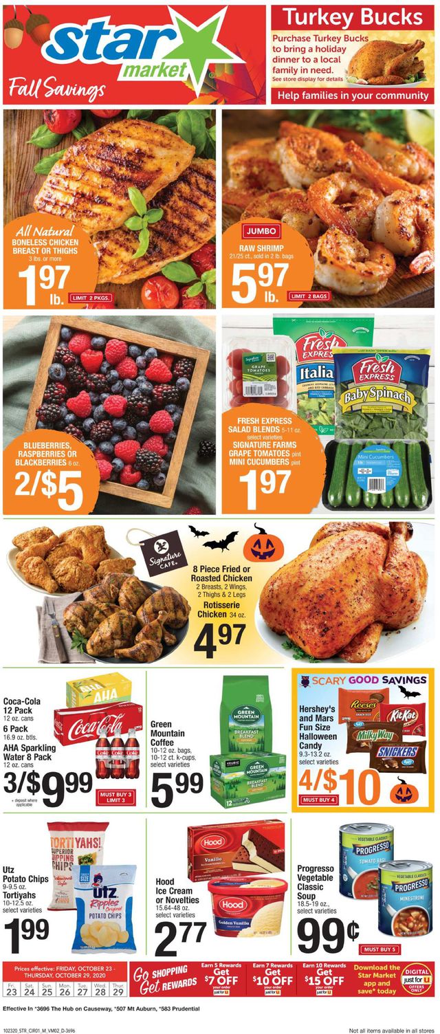Star Market Ad from 10/23/2020