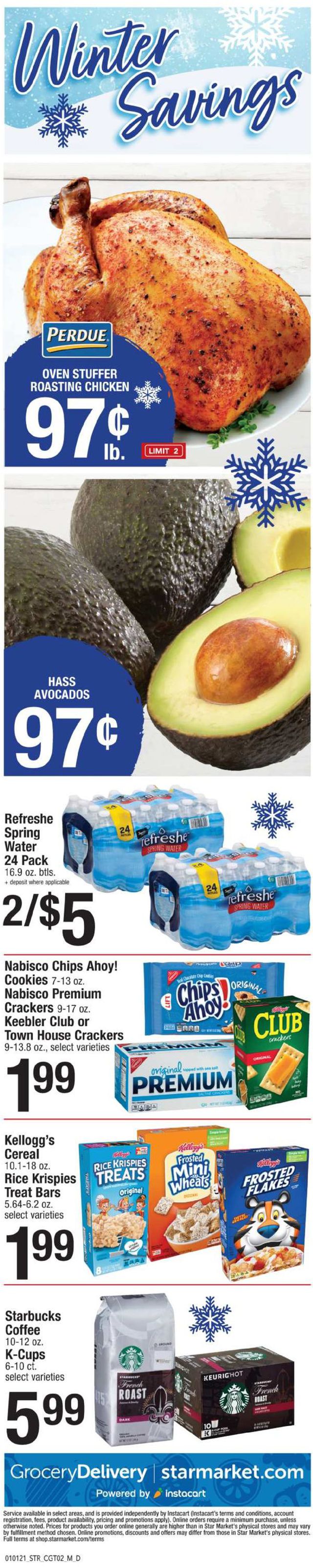 Star Market Ad from 01/01/2021