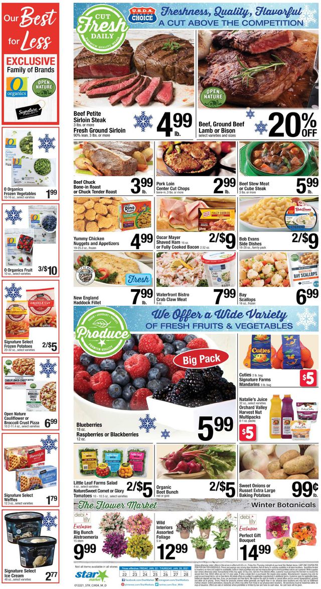 Star Market Ad from 01/22/2021
