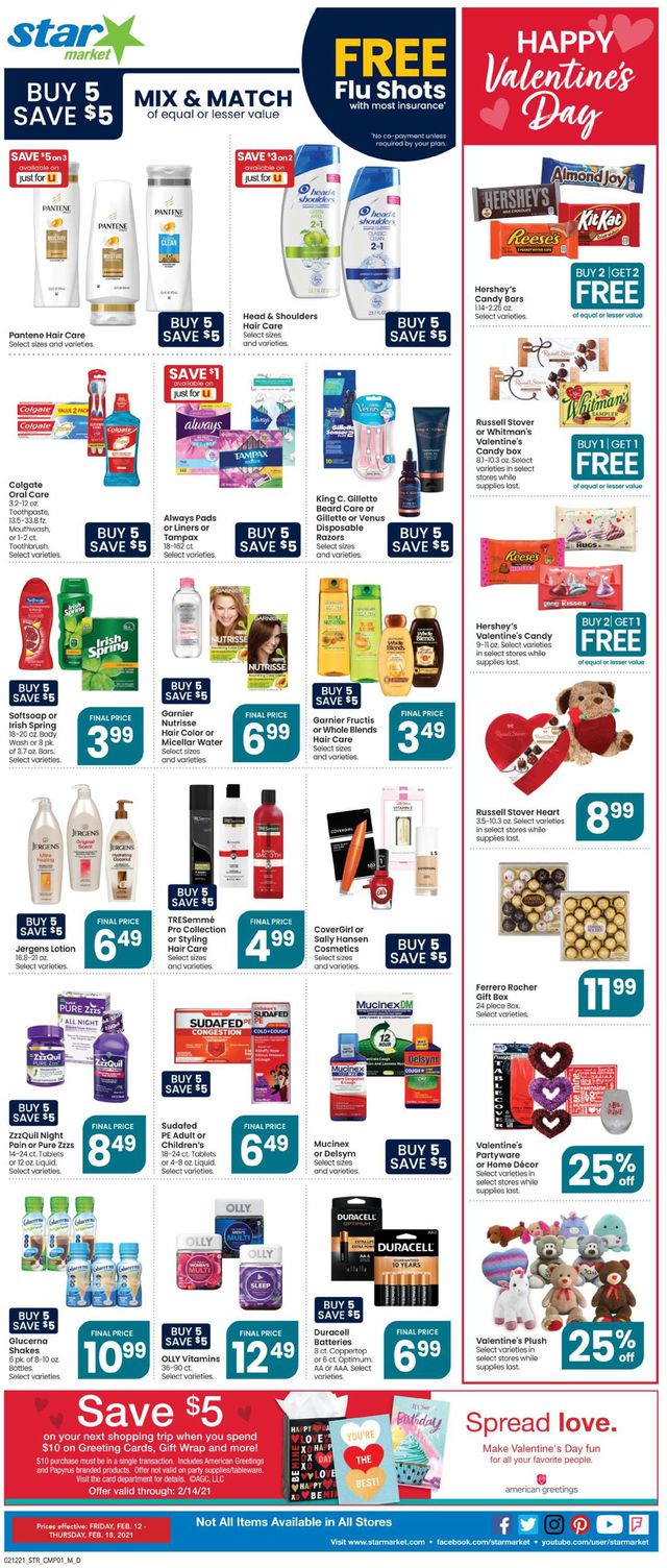 Star Market Ad from 02/12/2021