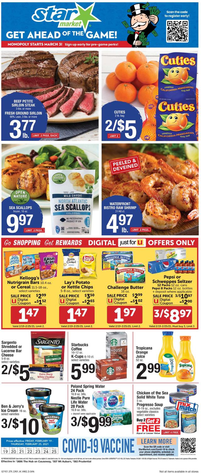Star Market Ad from 02/19/2021