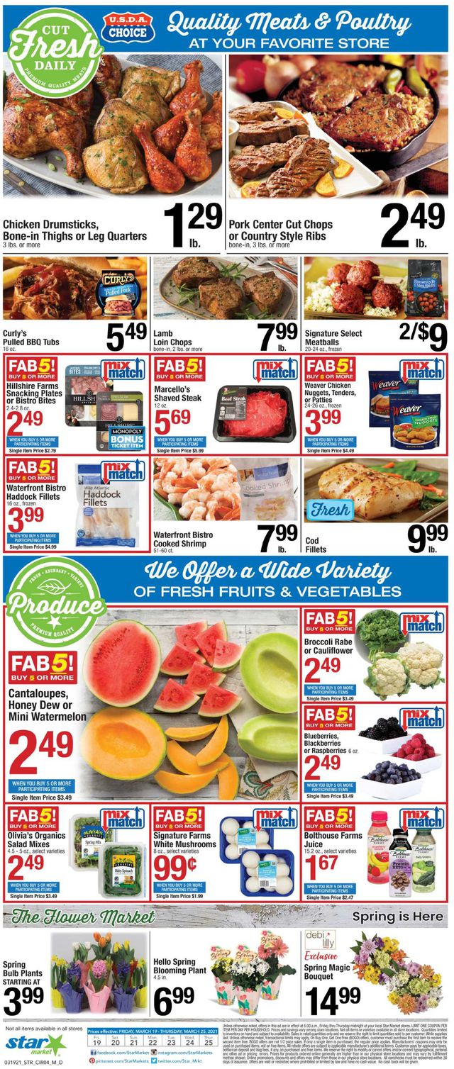 Star Market Ad from 03/19/2021
