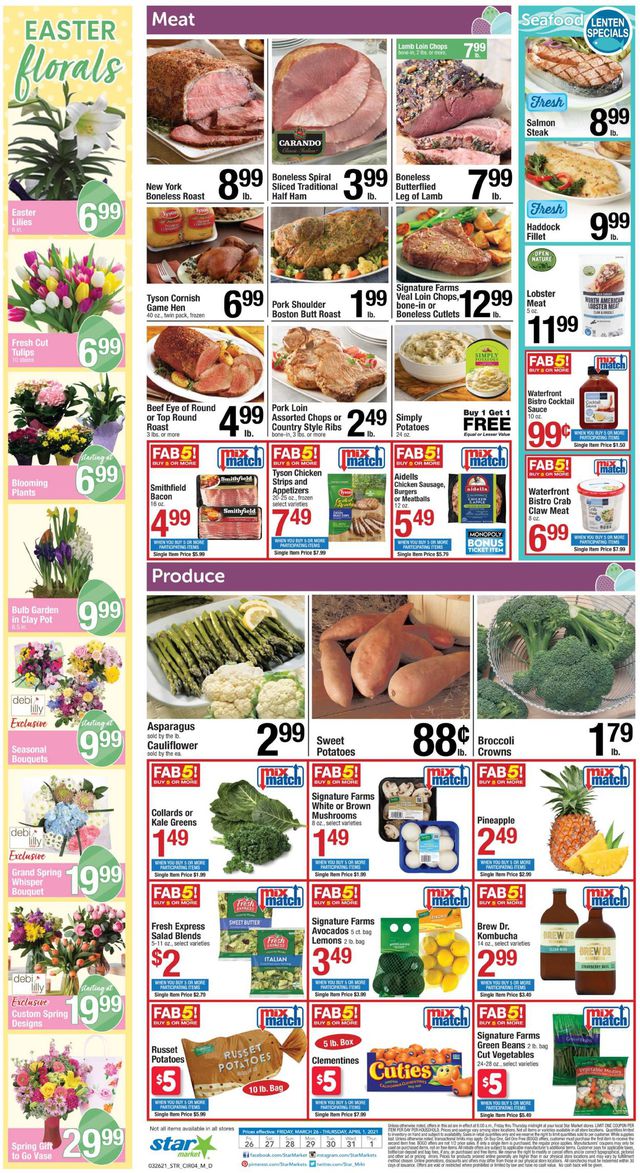 Star Market Ad from 03/26/2021
