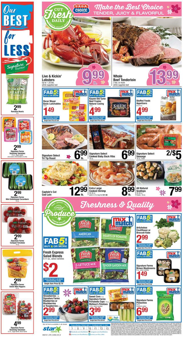 Star Market Ad from 05/07/2021