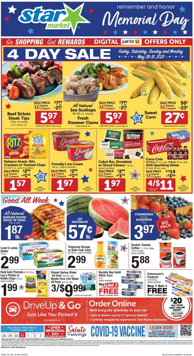 Star Market Ad from 05/28/2021
