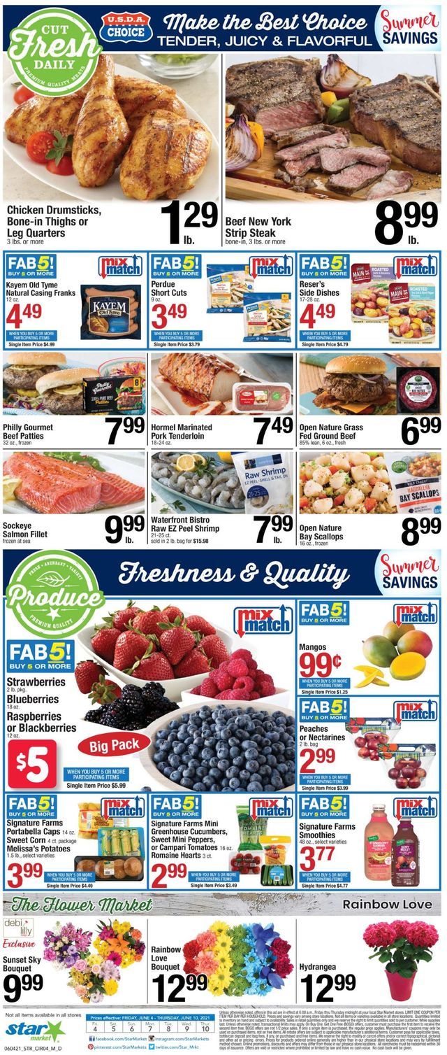 Star Market Ad from 06/04/2021