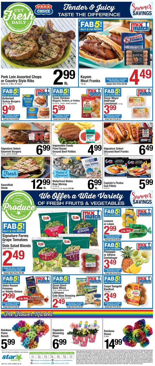 Star Market Ad from 06/11/2021