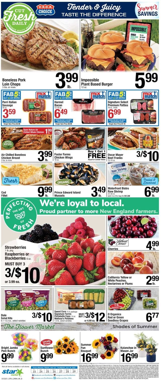 Star Market Ad from 07/23/2021