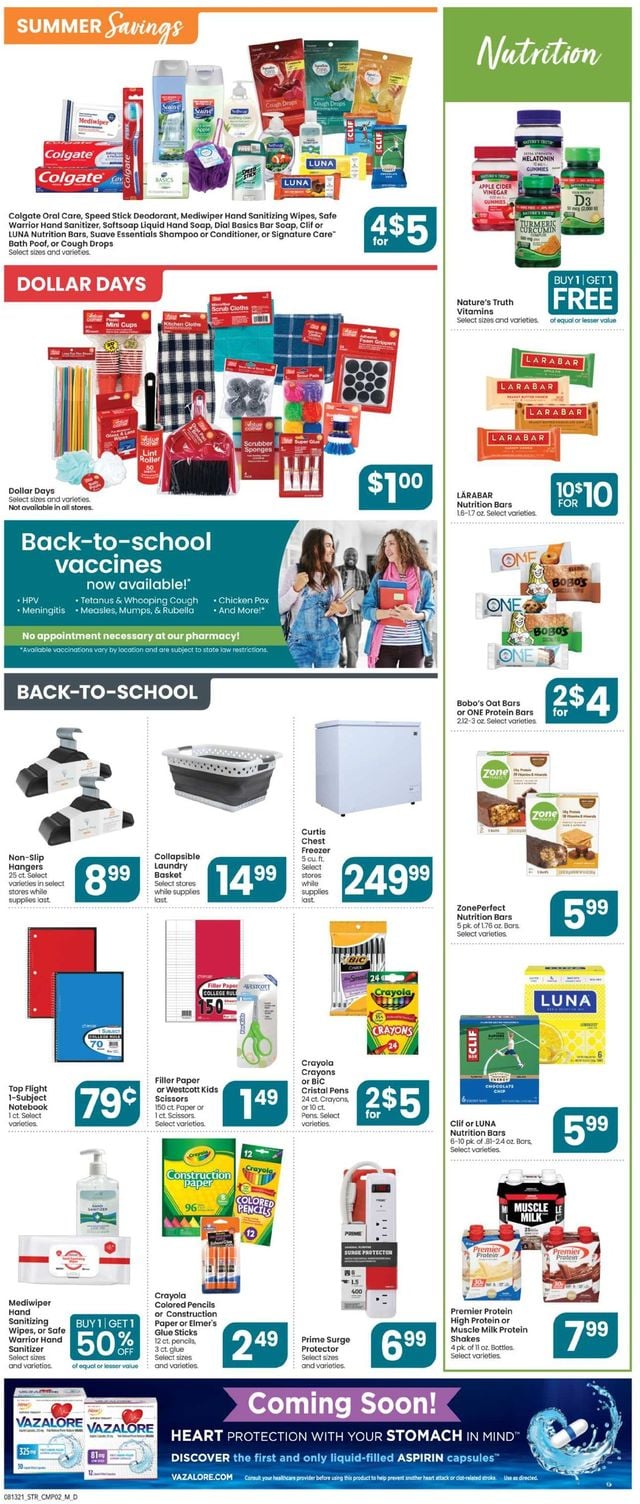Star Market Ad from 08/13/2021