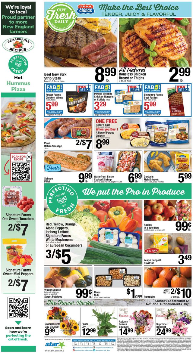 Star Market Ad from 09/10/2021