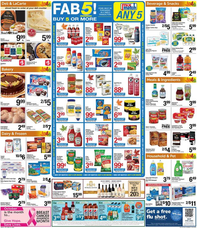 Star Market Ad from 10/01/2021