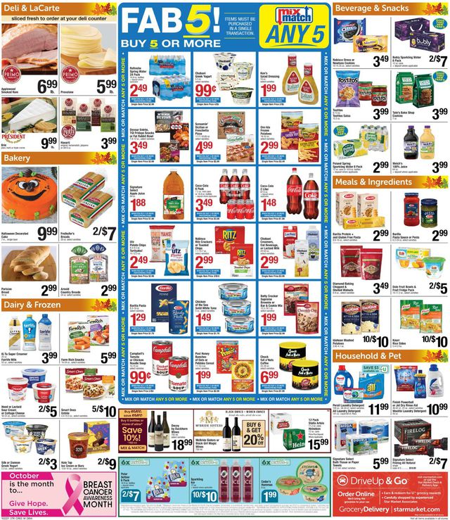 Star Market Ad from 10/22/2021