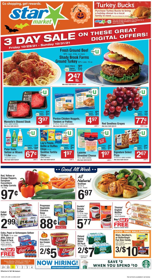 Star Market Ad from 10/29/2021