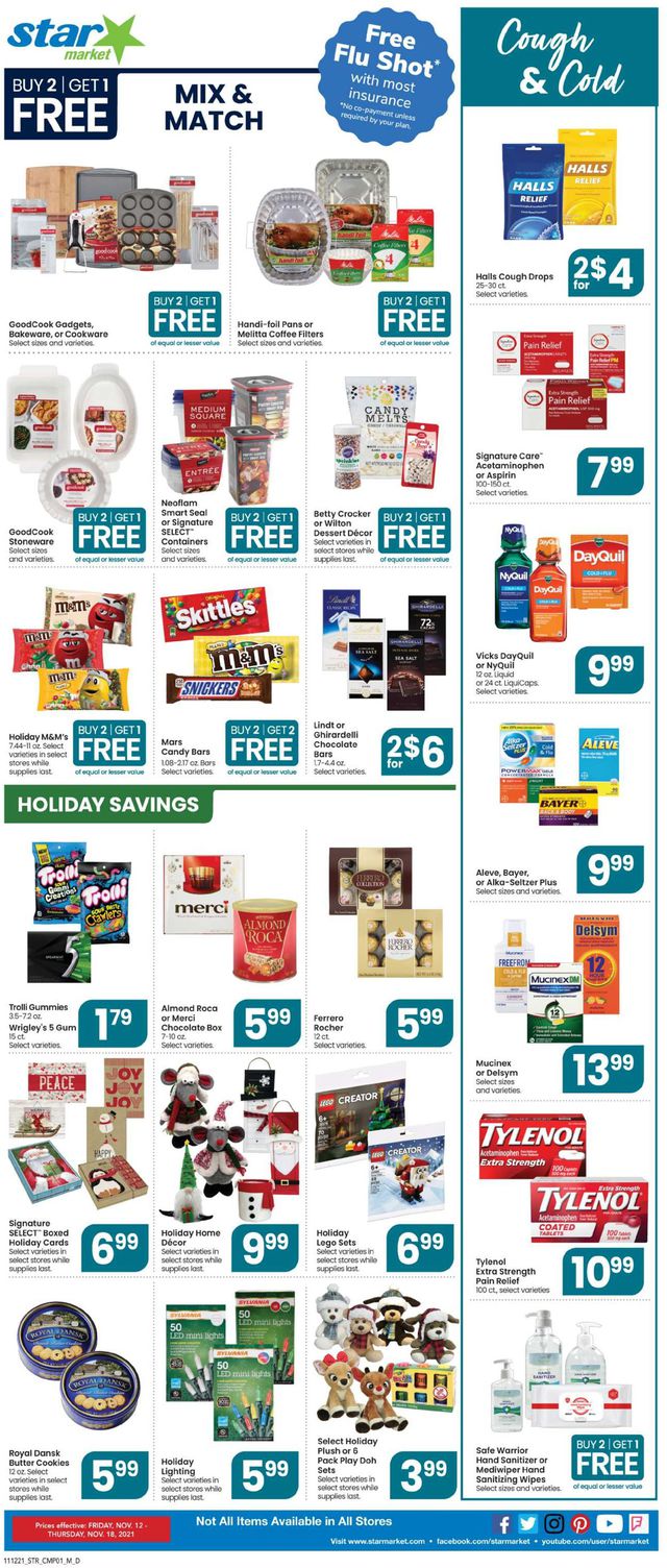 Star Market Ad from 11/12/2021