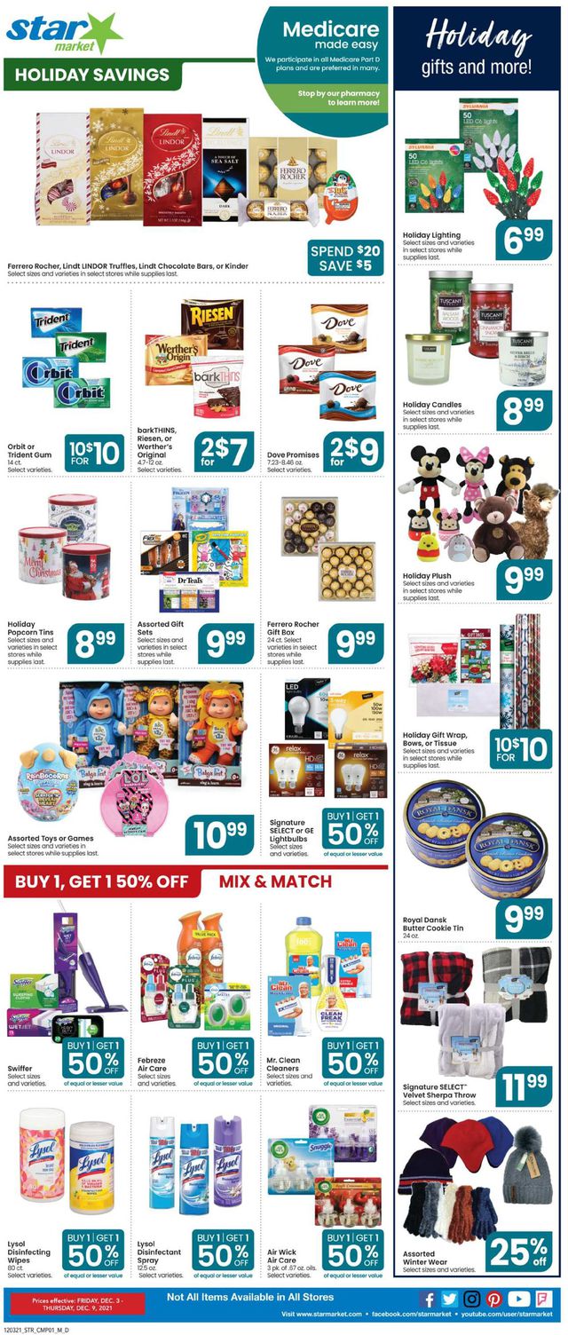 Star Market Ad from 12/03/2021
