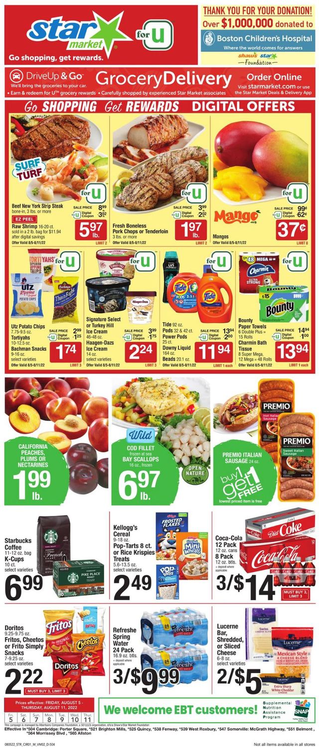 Star Market Ad from 08/05/2022