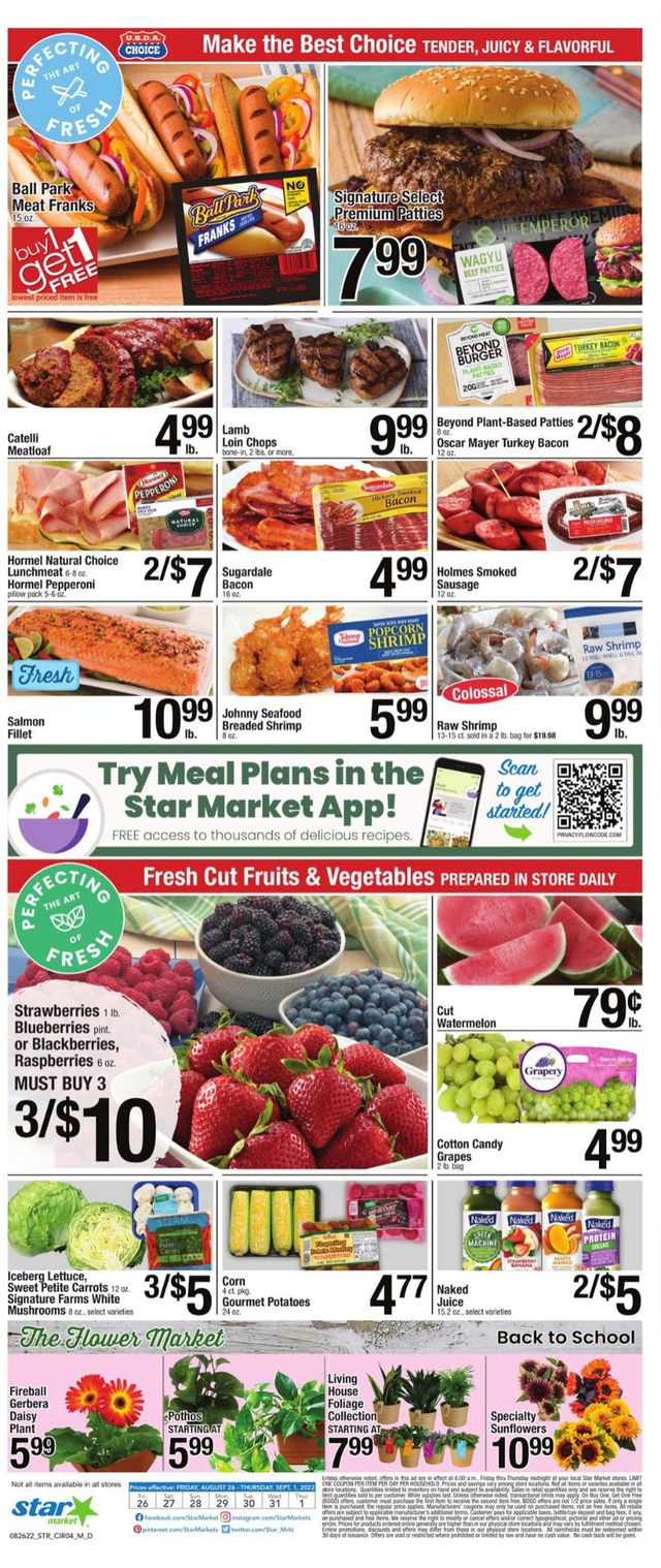 Star Market Ad from 08/26/2022