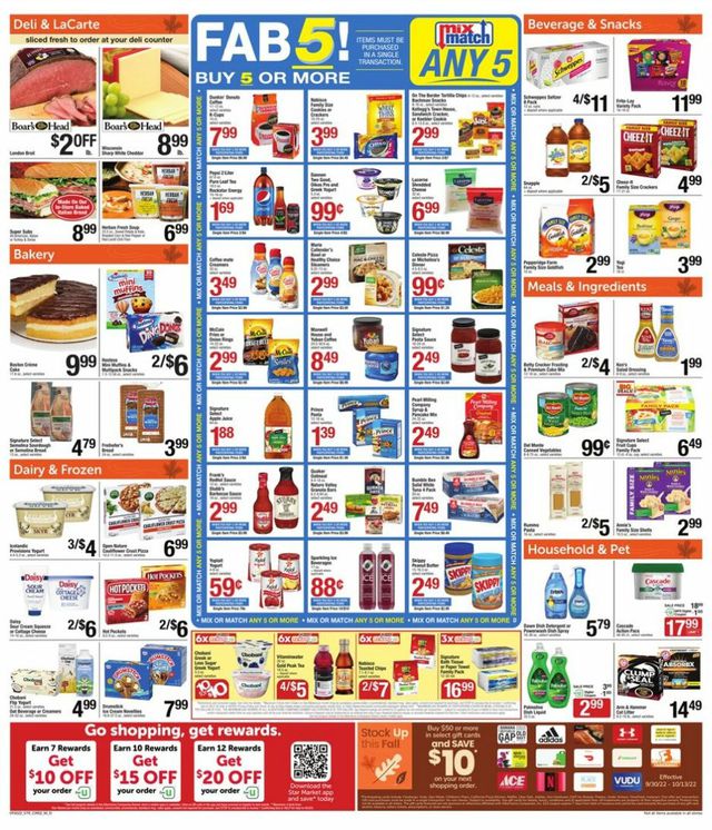 Star Market Ad from 09/30/2022