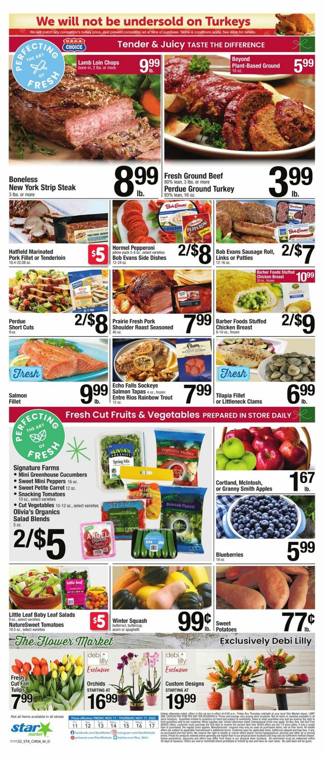 Star Market Ad from 11/11/2022