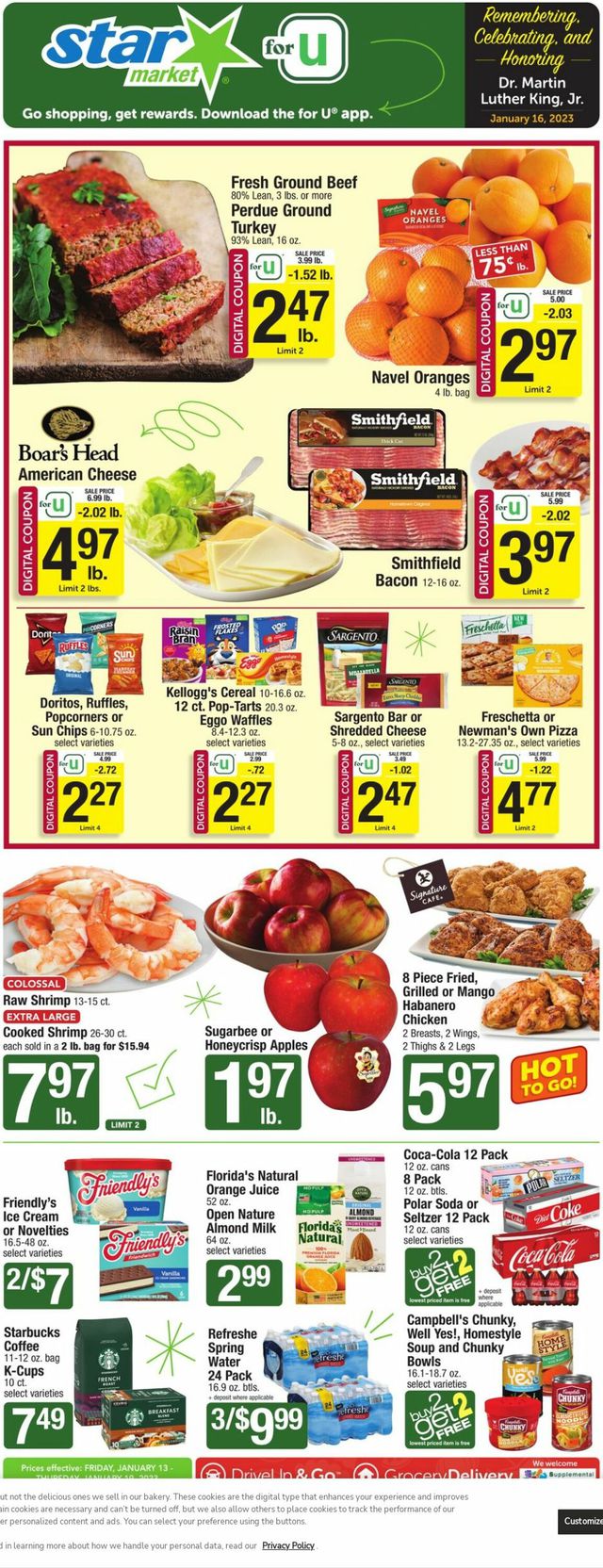 Star Market Ad from 01/13/2023