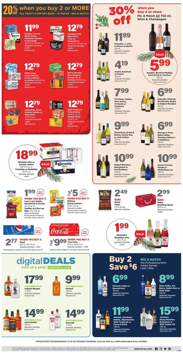 Stater Bros. Ad from 12/16/2020