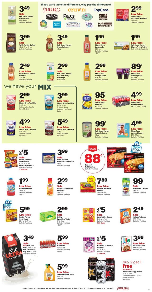 Stater Bros. Ad from 03/24/2021