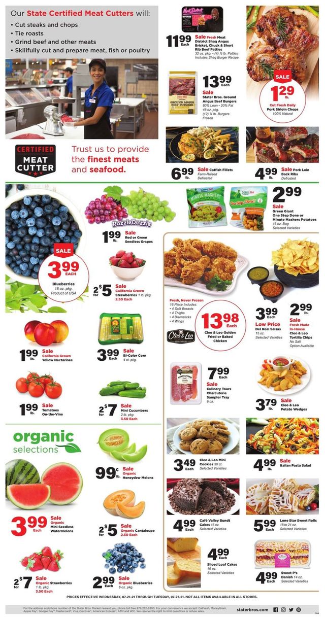 Stater Bros. Ad from 07/21/2021
