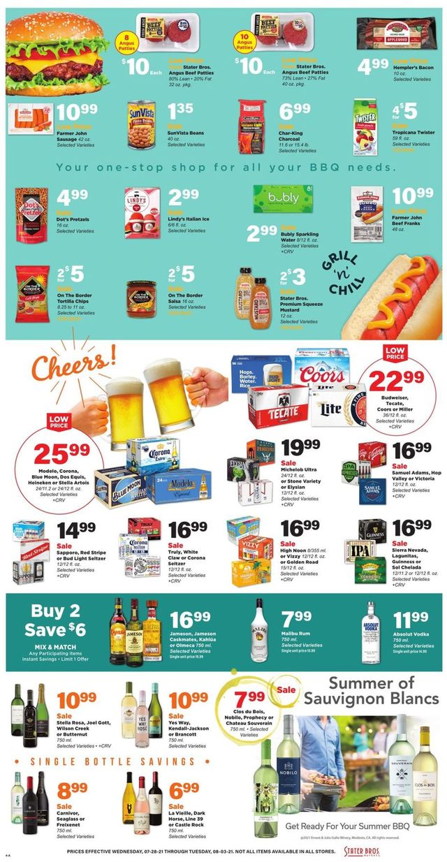 Stater Bros. Ad from 07/28/2021