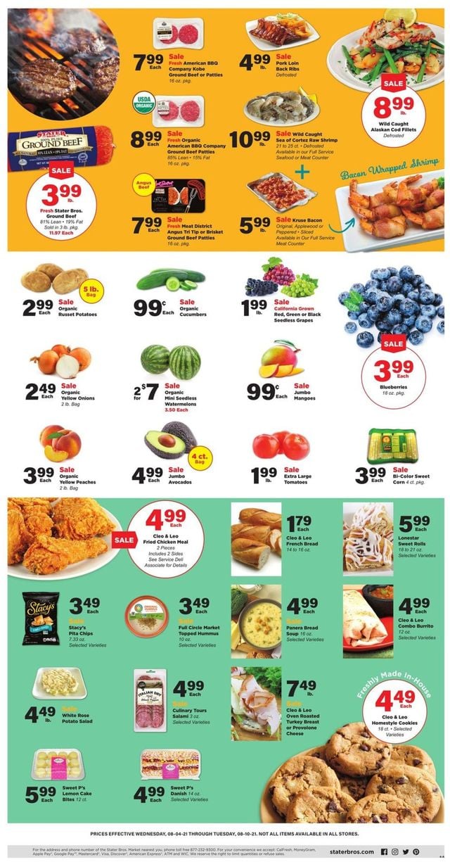 Stater Bros. Ad from 08/04/2021