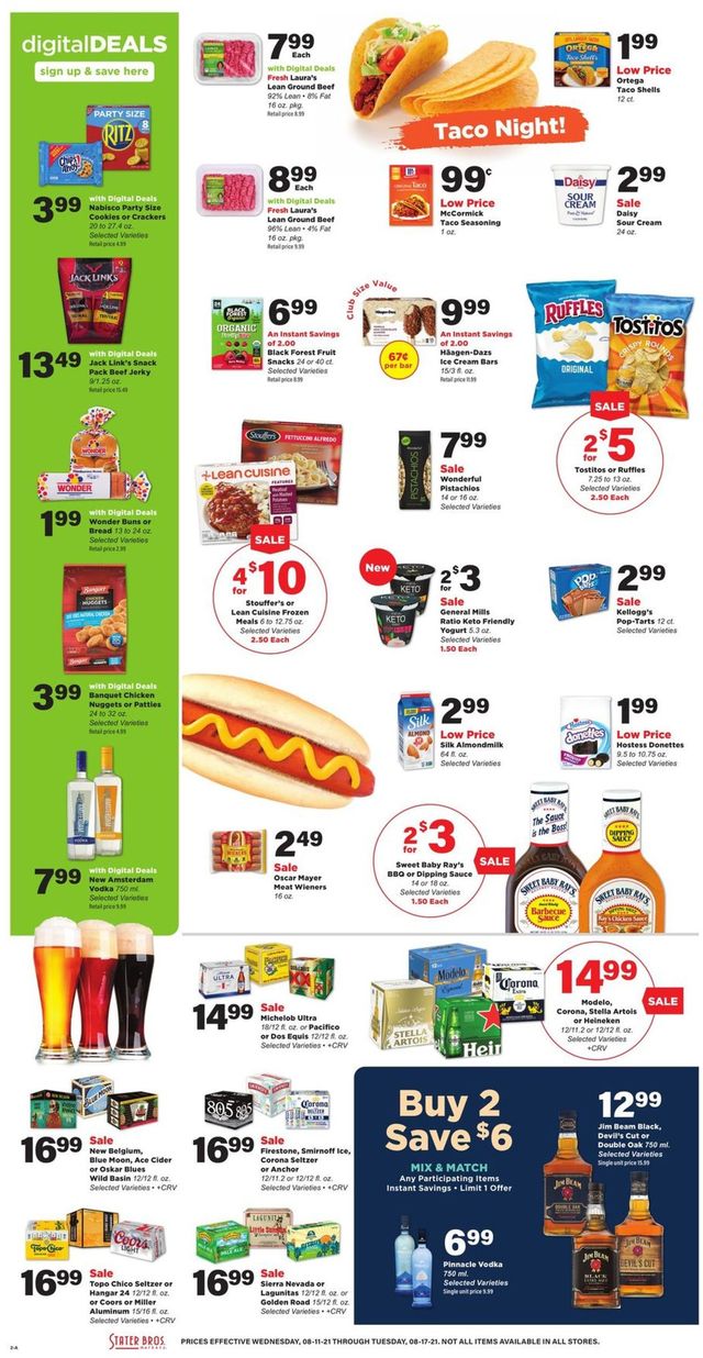 Stater Bros. Ad from 08/11/2021