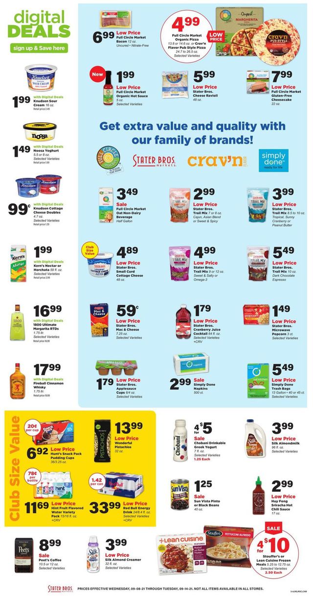 Stater Bros. Ad from 09/08/2021