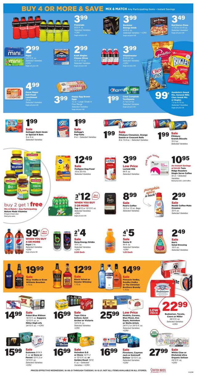 Stater Bros. Ad from 10/06/2021