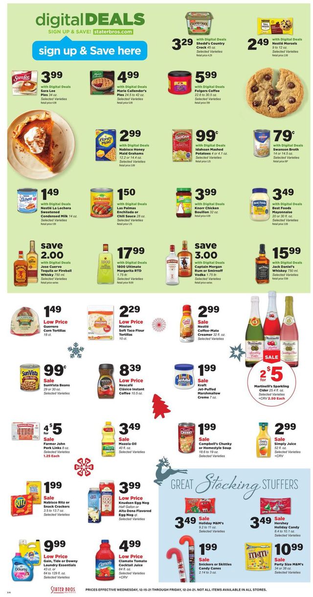 Stater Bros. Ad from 12/15/2021