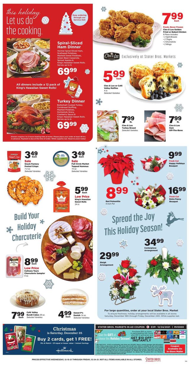 Stater Bros. Ad from 12/15/2021