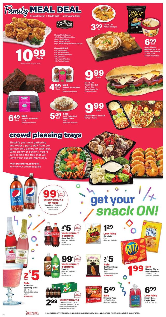 Stater Bros. Ad from 12/26/2021
