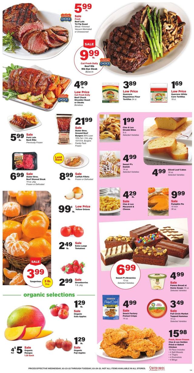 Stater Bros. Ad from 03/23/2022