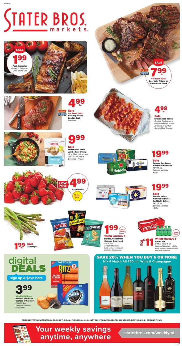Stater Bros. Ad from 03/30/2022