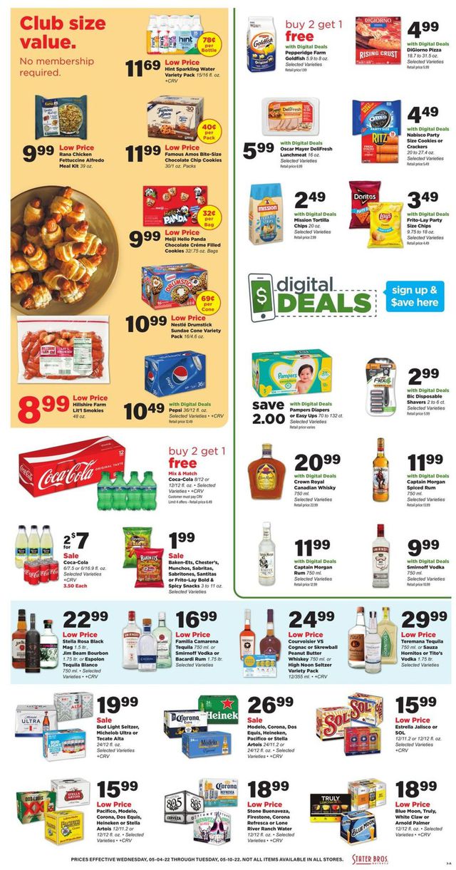 Stater Bros. Ad from 05/04/2022