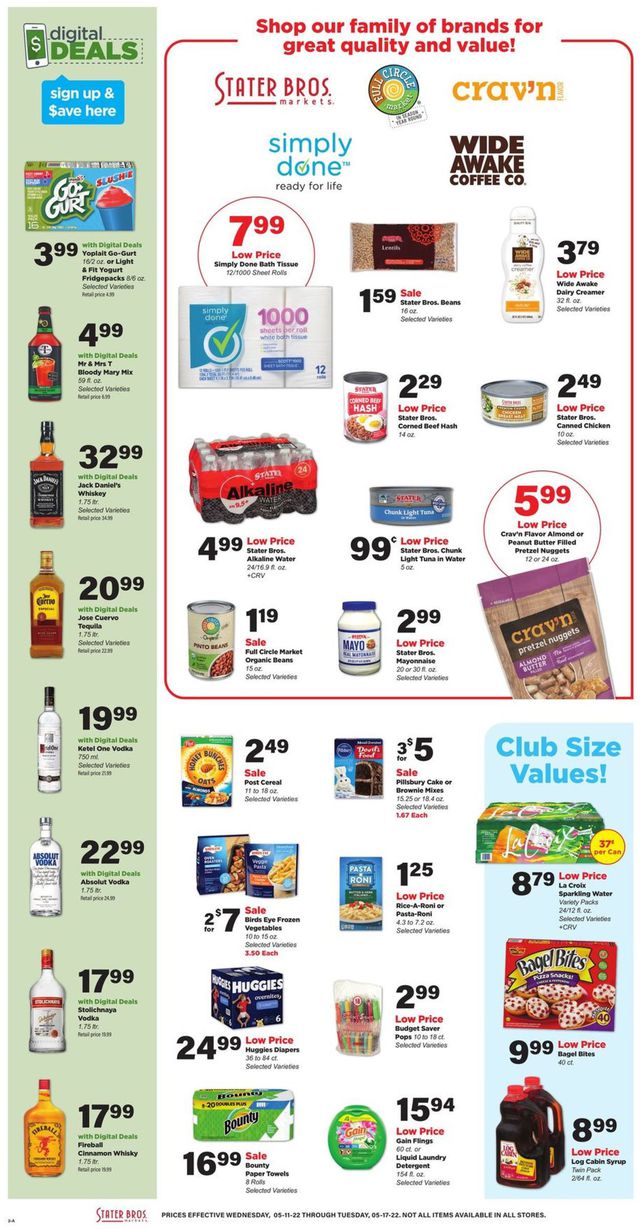 Stater Bros. Ad from 05/11/2022